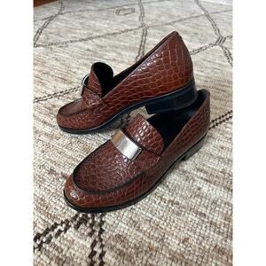 rag & bone Cantar Loafers in Croc Brown size 39.5